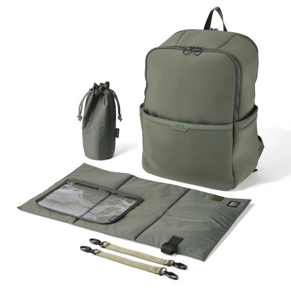 Multitasker Nappy Backpack - Sage Neoprene - OIOI
