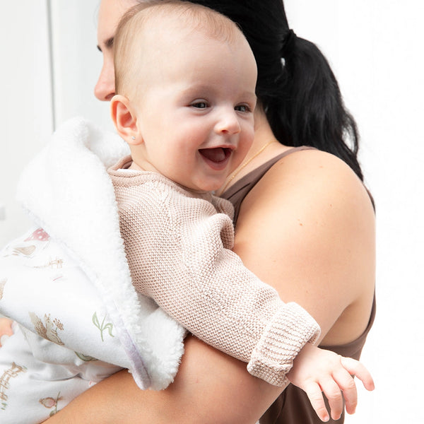 Jersey Sherpa Pram Blanket - Whimsical Wonderland - Living Textiles