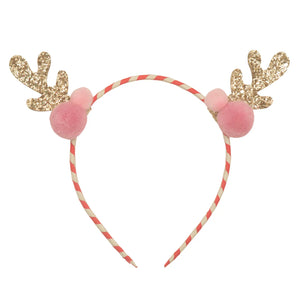 Stripy Pom Pom Reindeer Headband - Rockahula Kids
