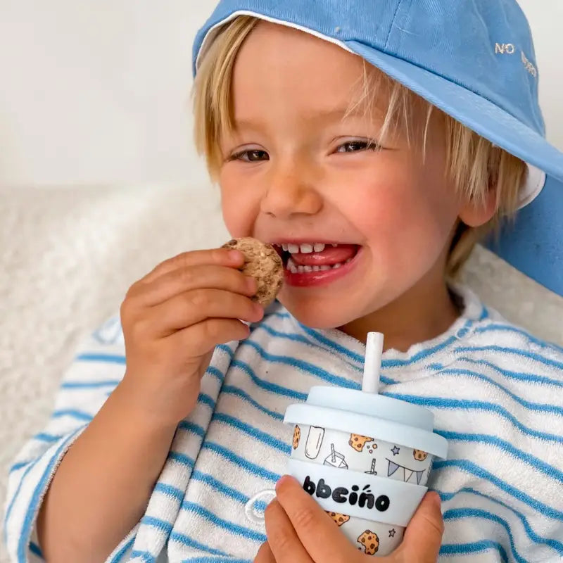 Tough Cookie in Blue Babycino Cup - 120ml (Straw Included) BBCINO