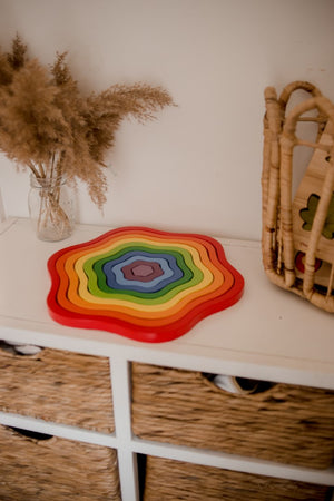 Rainbow Flowers Puzzle - Q Toys