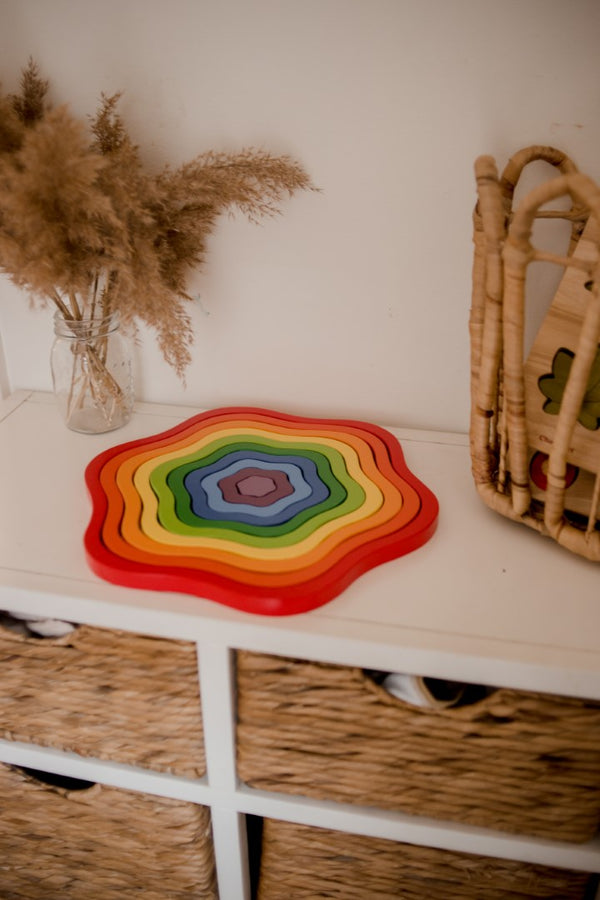 Rainbow Flowers Puzzle - Q Toys