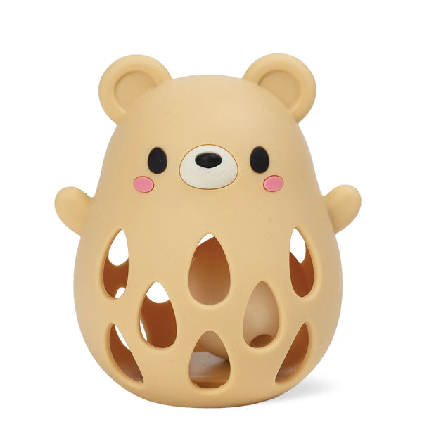 Silicone Rattle - Bear - Tiger Tribe