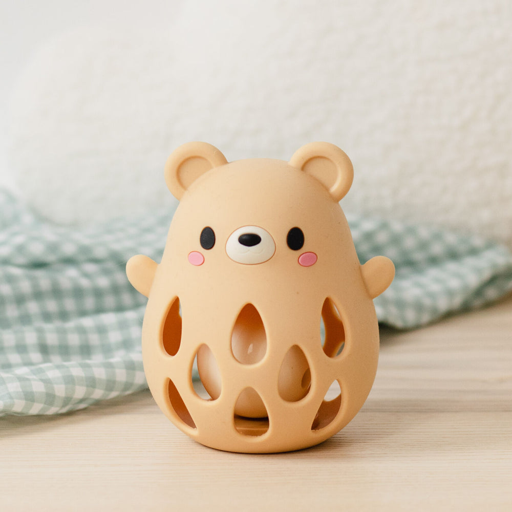 Silicone Rattle - Bear - Tiger Tribe