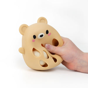 Silicone Rattle - Bear - Tiger Tribe