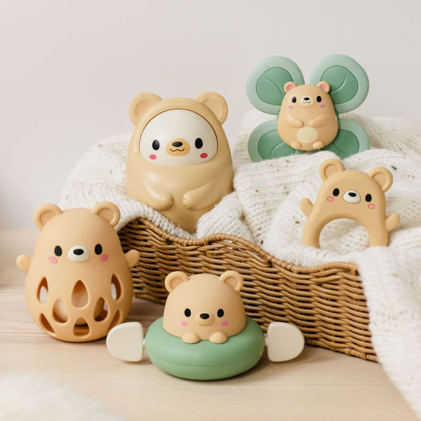 Silicone Rattle - Bear - Tiger Tribe