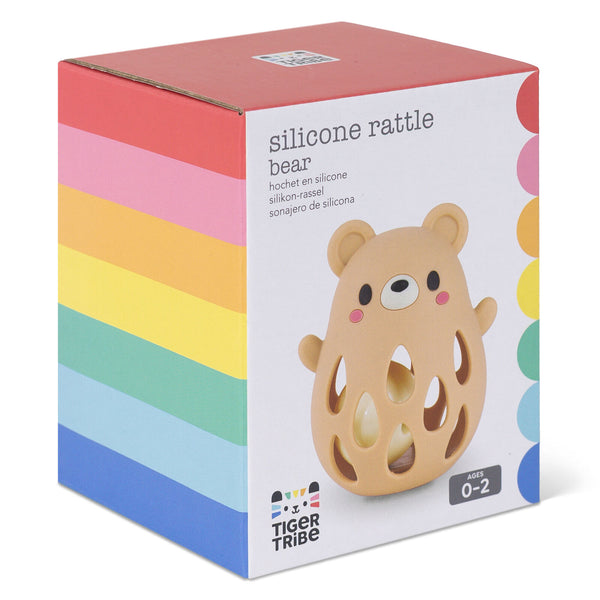 Silicone Rattle - Bear - Tiger Tribe