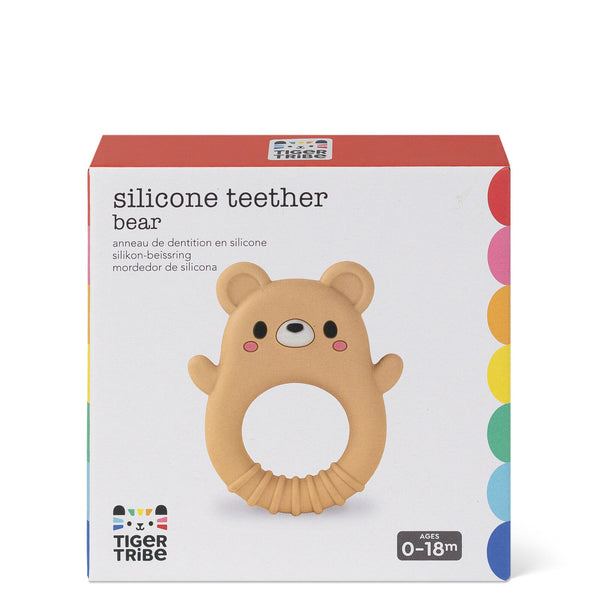 Silicone Teether - Bear - Tiger Tribe