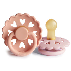 Fairytale Pacifier - 2 pack Latex - Pretty in Peach and Primrose - Frigg