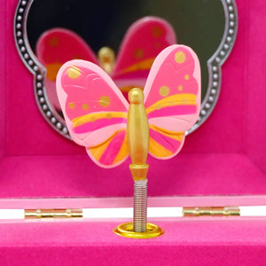 Fairy Butterfly Friends Musical Jewellery Box - Pink Poppy