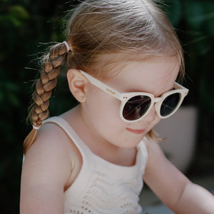 Neo Shades - Polarised Kids Sunglasses - Polar White - BukiBaby Sunglasses