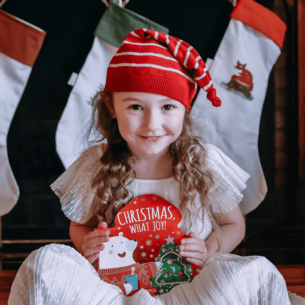 Shaped Board Book - Christmas, What Joy! - Sassi