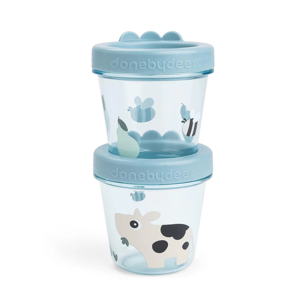 Baby Food Containers 2pk Blue - Done by Deer