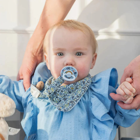 Liberty Pacifier Clip - Chamomile Lawn Baby Blue - Bibs Denmark