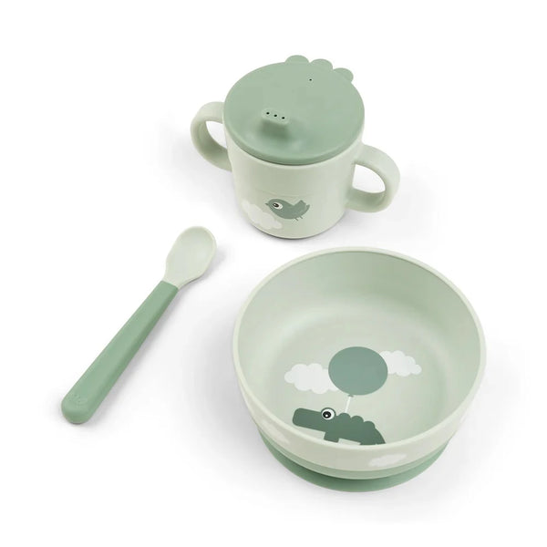 Foodie First Meal Set Happy Clouds Green - Done by Deer