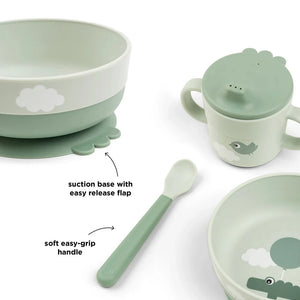 Foodie First Meal Set Happy Clouds Green - Done by Deer