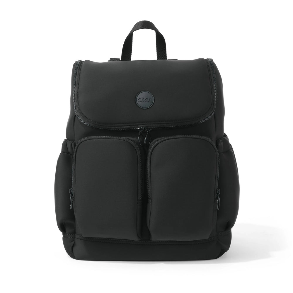 Signature Nappy Backpack - Black Neoprene - OIOI