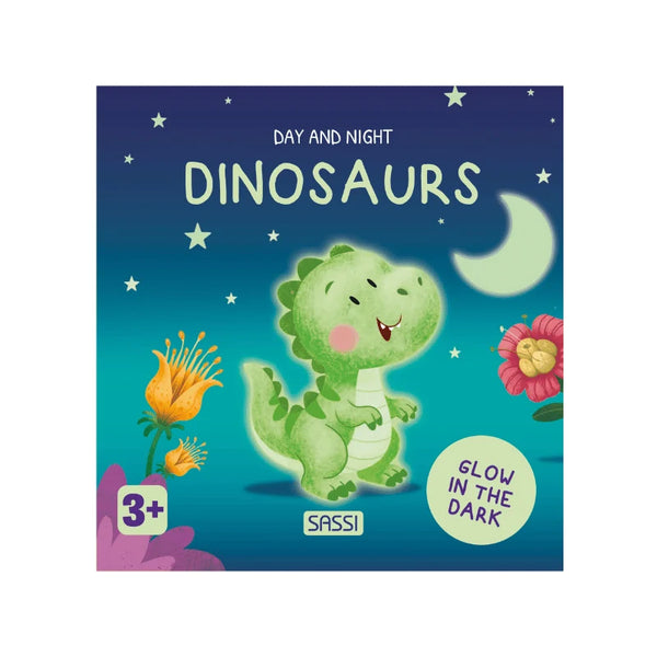Board Book - Glow-In-The-Dark - Dinosaurs - Sassi