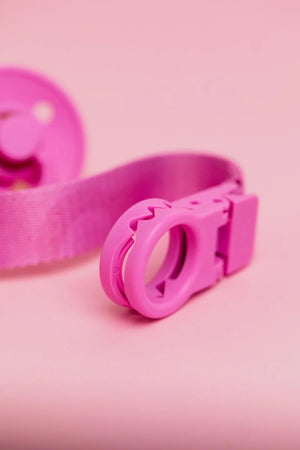 Pacifier Clip Loop - Bubblegum - Bibs Denmark