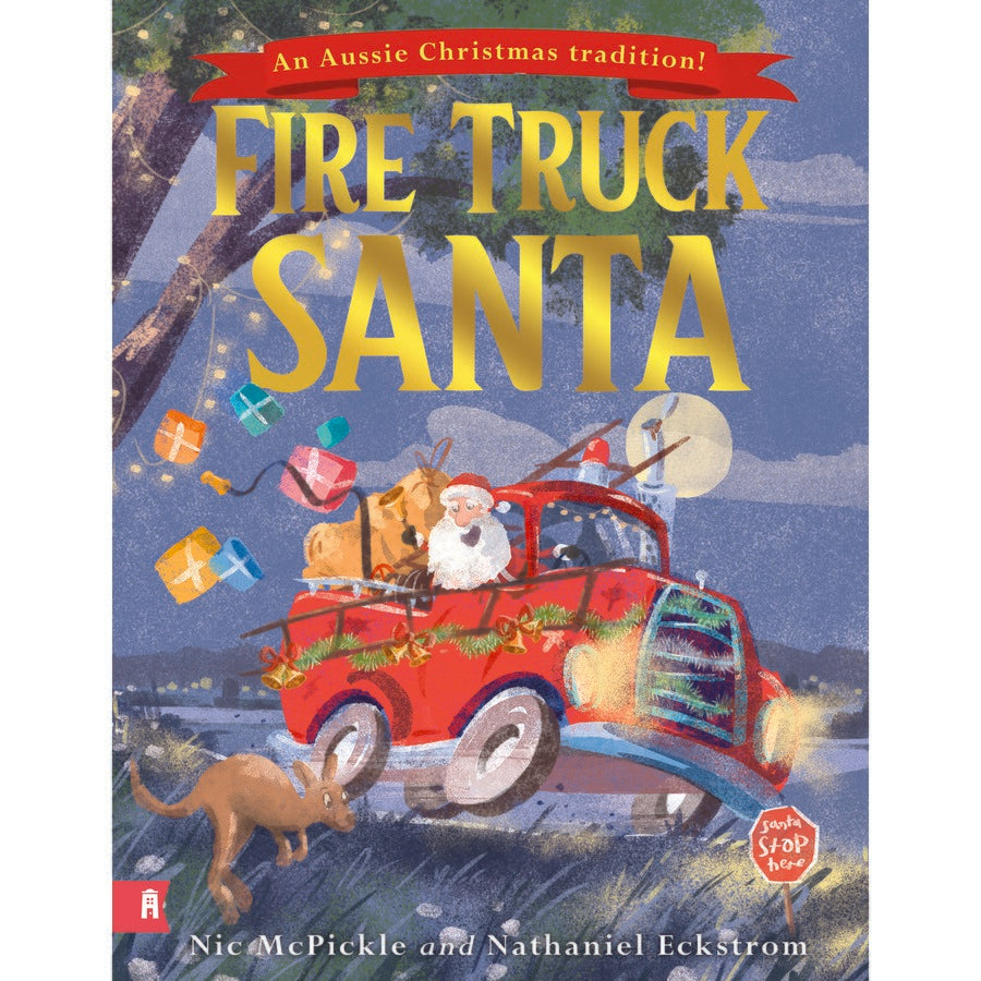 Fire Truck Santa - Hardback Book
