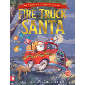 Fire Truck Santa - Hardback Book