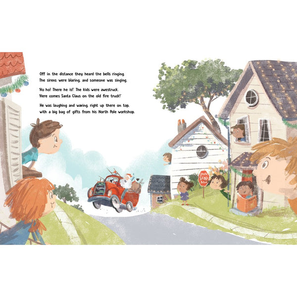 Fire Truck Santa - Hardback Book