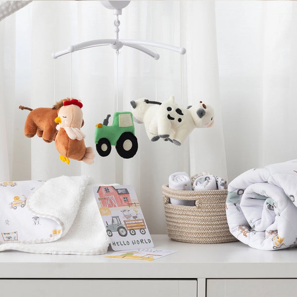 Musical Mobile Set - Tractor Ride - Living Textiles