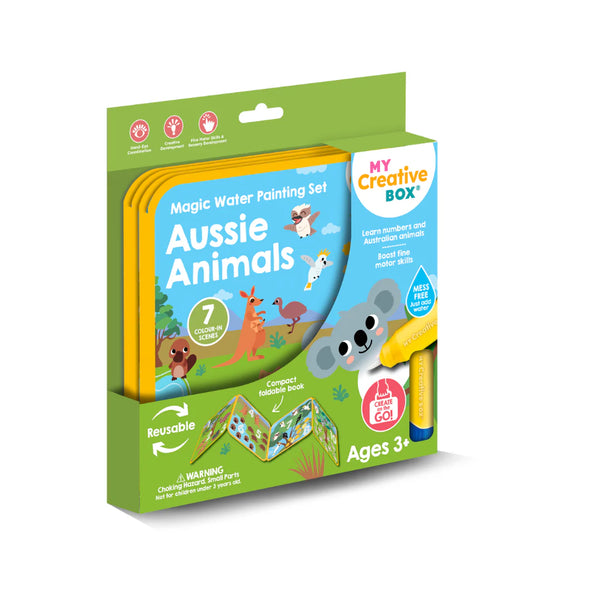Aussie Animals Magic Water Painting Set - My Creative Box DISCOUNTED