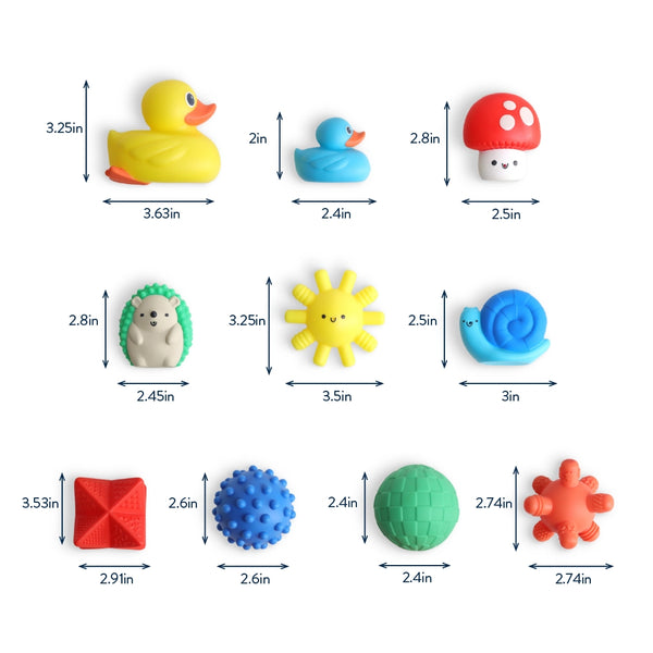 Itzy Splash Gift Set™ Soft Bath + Water Toys - Itzy Ritzy