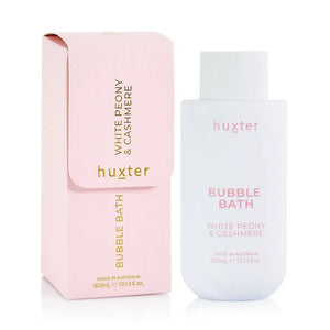 300ml Bubble Bath Boxed - White Peony & Cashmere - Huxter