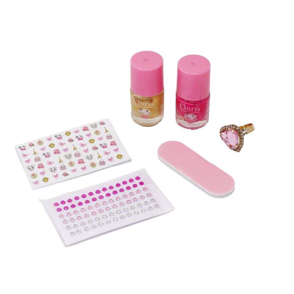 Claris the Chicest Mouse in Paris Nail Gift Set - Pink Poppy