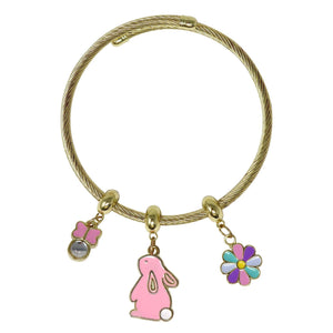 Easter Charm Bracelet - Pink Poppy - DISCOUNTED