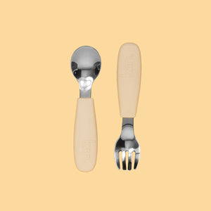 Silicone Cutlery Set - Vanilla - Kiin