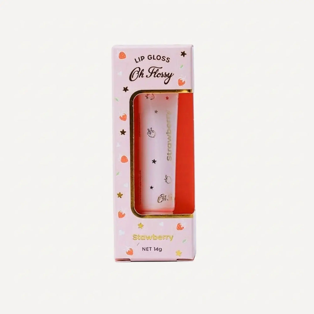 Individual Natural Lip Gloss - Strawberry - Oh Flossy