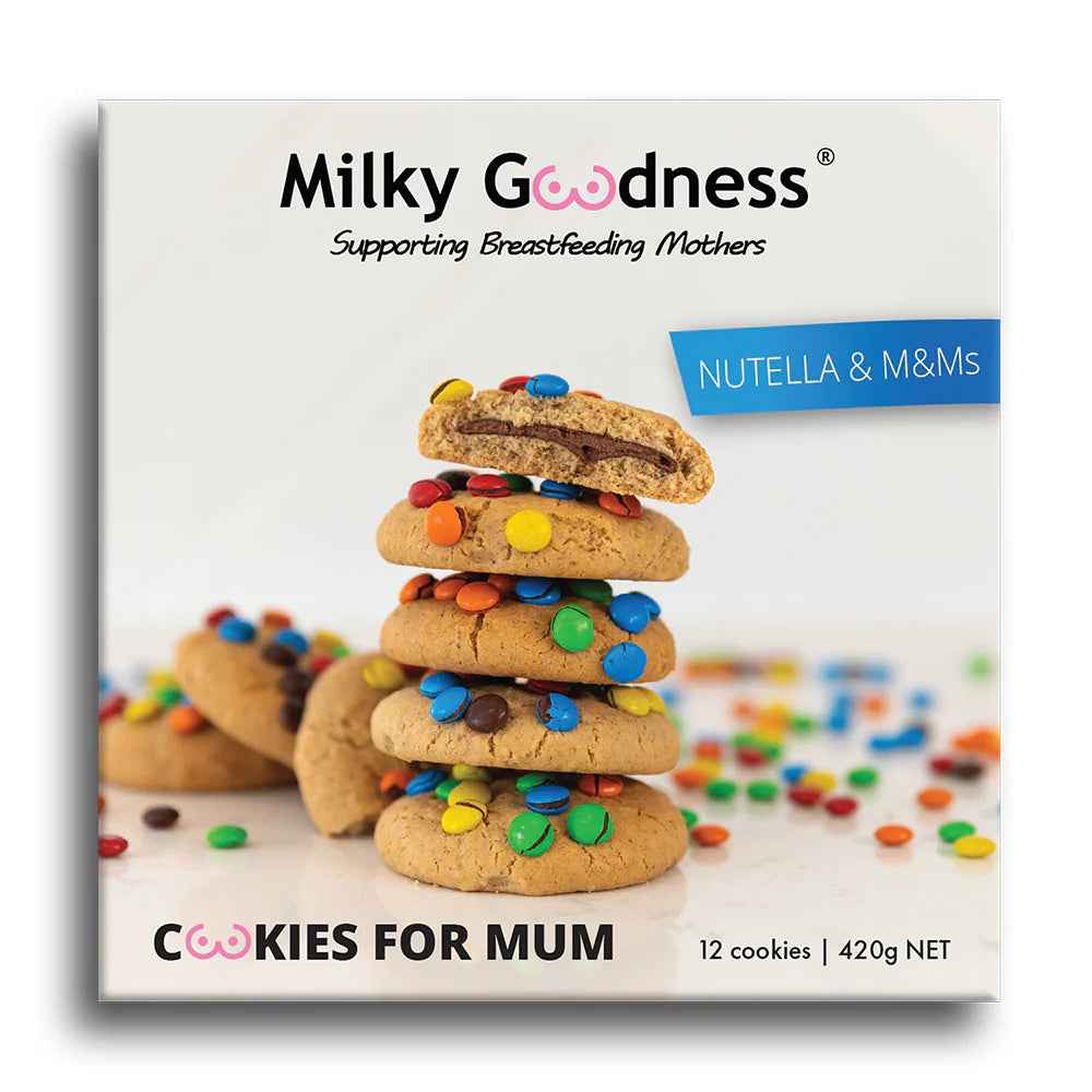 Nutella & M & M Lactation Cookies - Milky Goodness