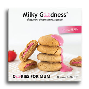 Strawberry Lactation Cookies - Milky Goodness