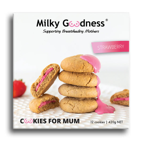 Strawberry Lactation Cookies - Milky Goodness