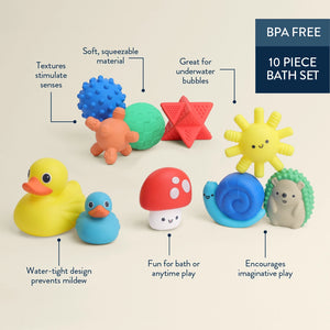 Itzy Splash Gift Set™ Soft Bath + Water Toys - Itzy Ritzy