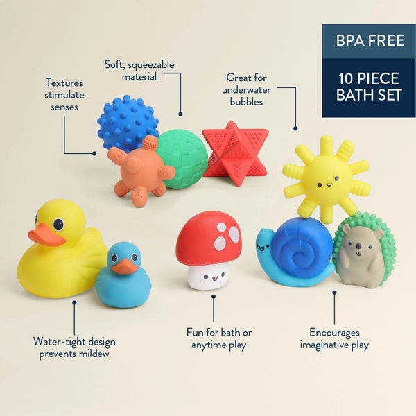Itzy Splash Gift Set™ Soft Bath + Water Toys - Itzy Ritzy