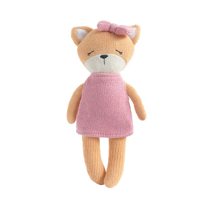 Knitted Animal Toy- Frankie the Fox - Living Textiles
