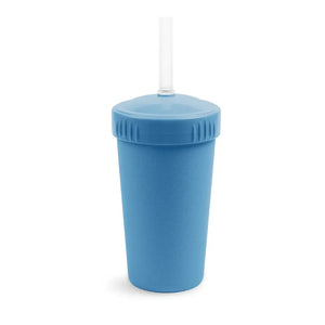 Straw Cup with Reusable Straw - Denim - Replay