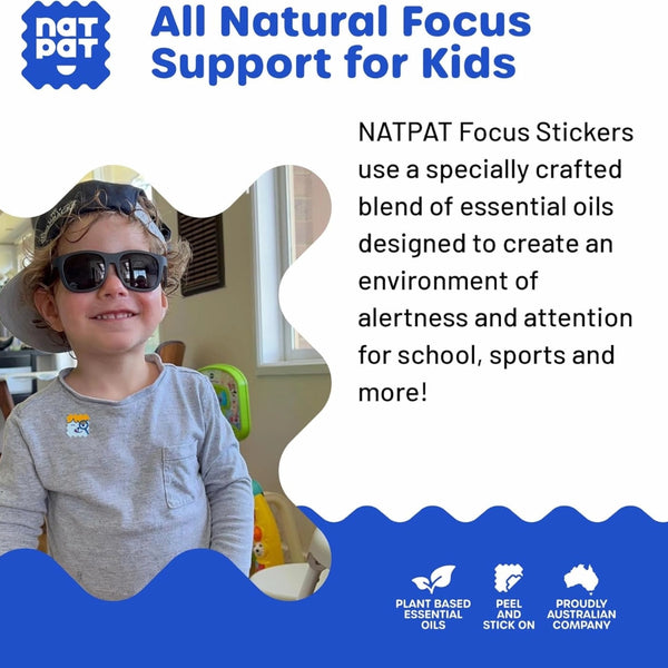 Focuspatch - Focus, Energy and Clarity Stickers - The Natural Patch Co