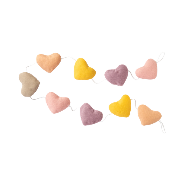 Bunting Decoration - Hearts - Living Textiles