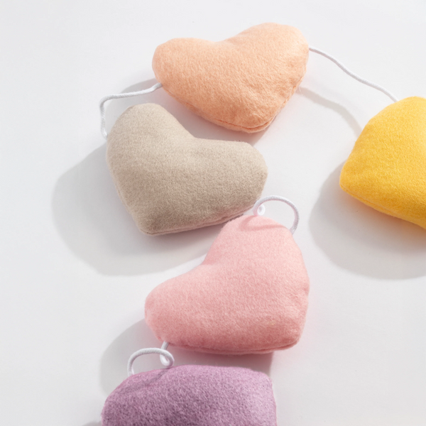 Bunting Decoration - Hearts - Living Textiles