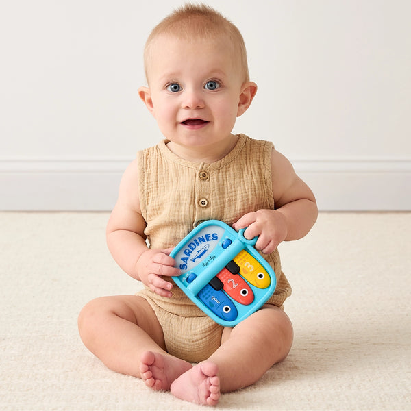 Bitzy Tunes Sardines - Light-Up Interactive Piano Toy - Itzy Ritzy