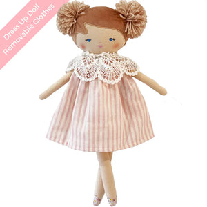 Aggie Doll 45cm Pink Stripe - Alimrose