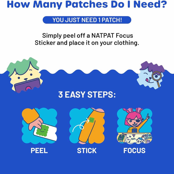 Focuspatch - Focus, Energy and Clarity Stickers - The Natural Patch Co