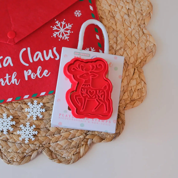 Eco Playdough Stamp | Christmas | Nordic Reindeer - Play Sense