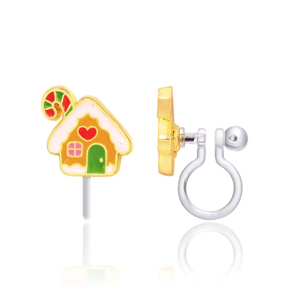 Clip On Earrings | Gingerbread House - Girl Nation