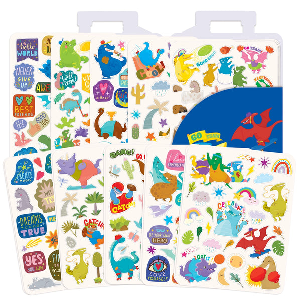 500+ Stickers On-The-Go Dinosaur World - Girl Nation
